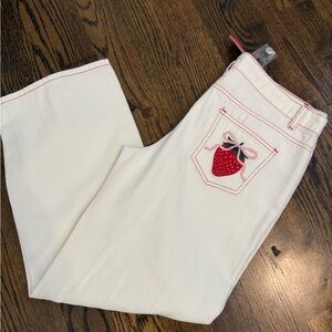 Edikted Strawberry Bow Pocket Jean